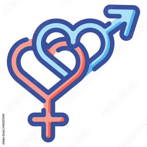 gender line icon