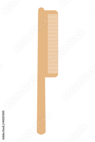 wooden hairbrush representation
