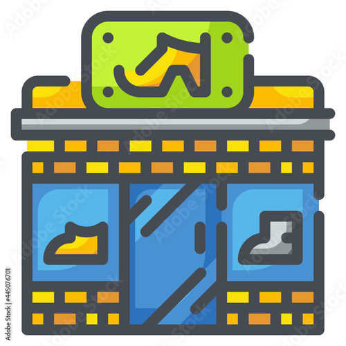 shoe shop line icon