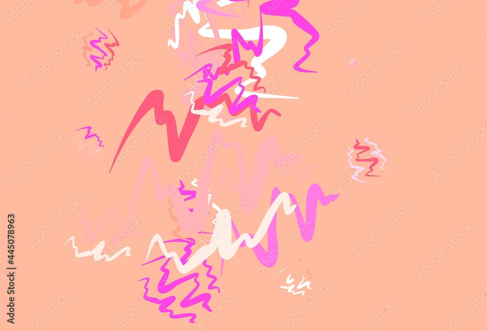 Light Pink, Yellow vector layout with bent lines. Light Pink, Yellow vector layout with bent lines.