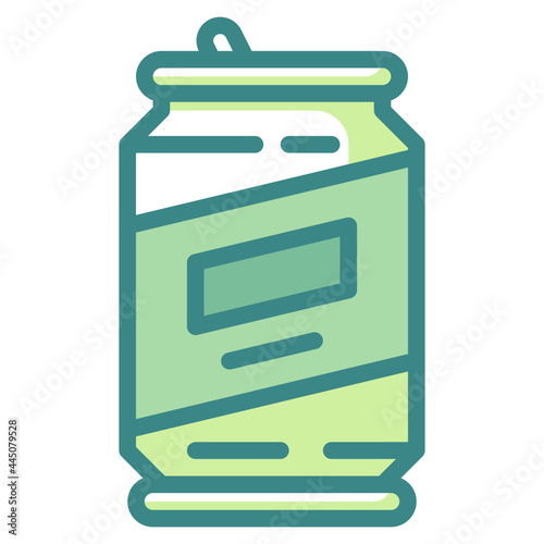 can blue line icon