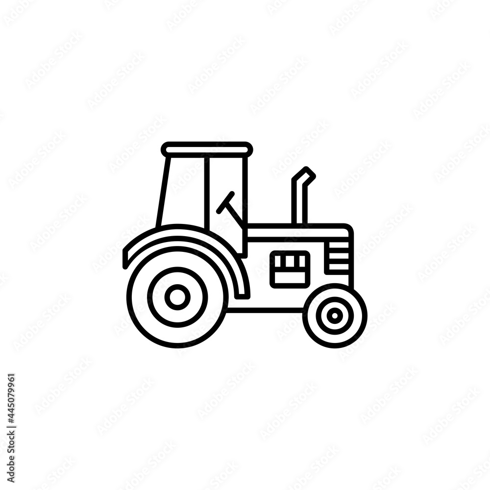 tractor vector icon. transportation and vehicle icon outline style. perfect use for icon, logo, illustration, website, and more. icon design line style tractor vector icon. transportation and vehicle icon outline style. perfect use for icon, logo, illustration, website, and more. icon design line style