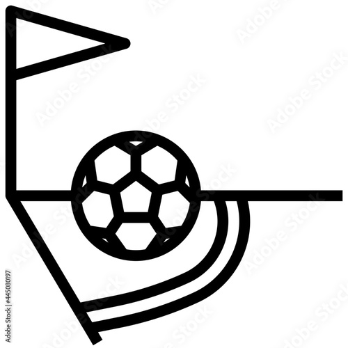 corner kick outline icon,ar,out,graphic,illustration