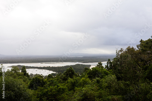 Fototapeta Naklejka Na Ścianę i Meble -  Panoramic view of Noosa from the Lookout, Australia
