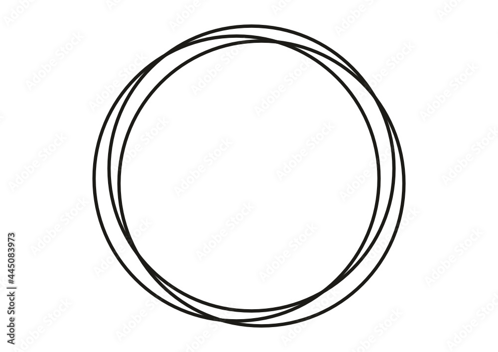 Circle frame vector, black circle swirl frame Circle frame vector, black circle swirl frame