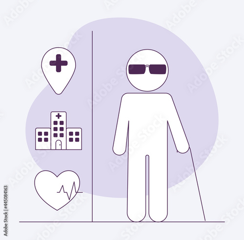 four disabled accessibility items