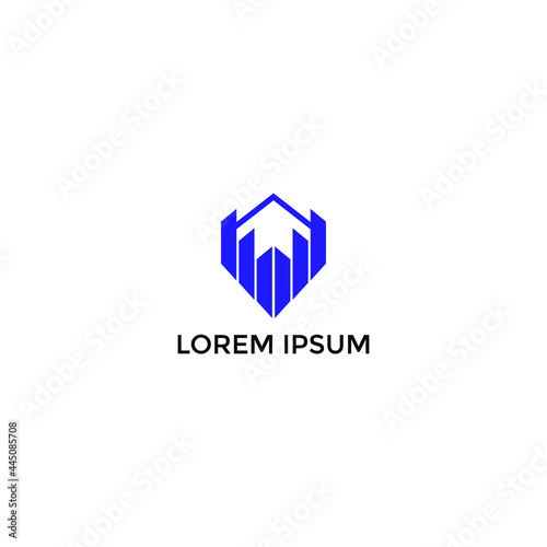 ILLUSTRATION PROPERTIES BUILDING RESIDENTIAL LOGO DESIGN VECTOR. GOOD FOR APPARTMENT, REAL ESTATE