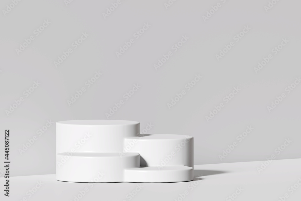 Podium product display stand on white background. 3D rendering Podium product display stand on white background. 3D rendering