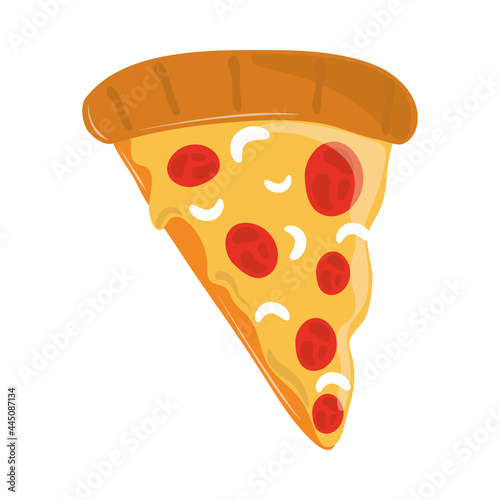 slide pizza food