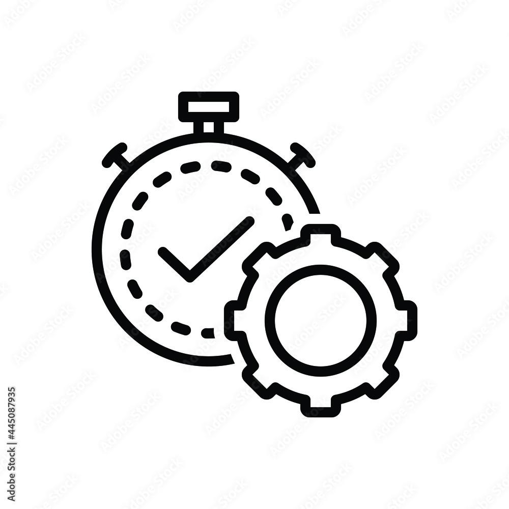Black line icon for productivity Black line icon for productivity