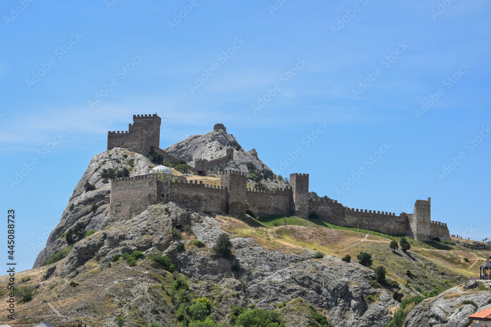 Scenic view of the Sudak fortress