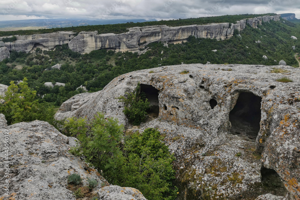 Chufut-Kale ancient caves near Bakhchysarai
