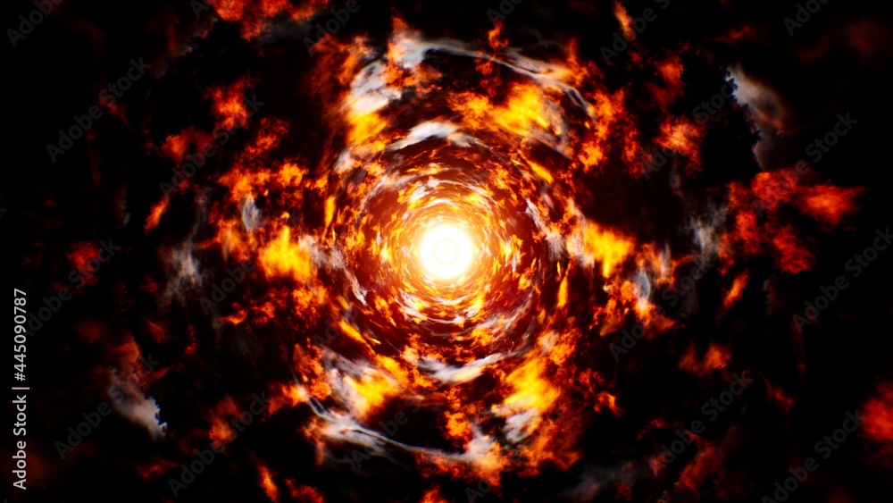 Obraz premium Abstract Fire And Smoke Energy Background