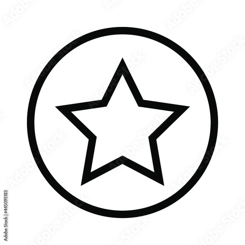 Simple Feedback  review the thin line icon. Evaluate  review  STAR. Editable strokes. Vector illustration.
