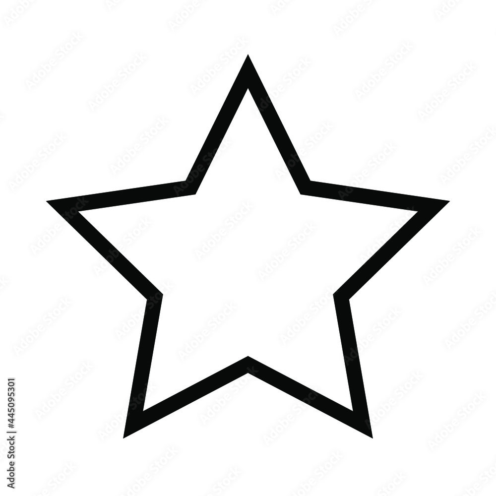Simple Feedback, review the thin line icon. Evaluate, review, STAR. Editable strokes. Vector illustration.