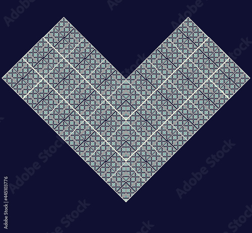 
Geometric,ethnic,pattern,neck embroidery,design for fashion women tribal traditional