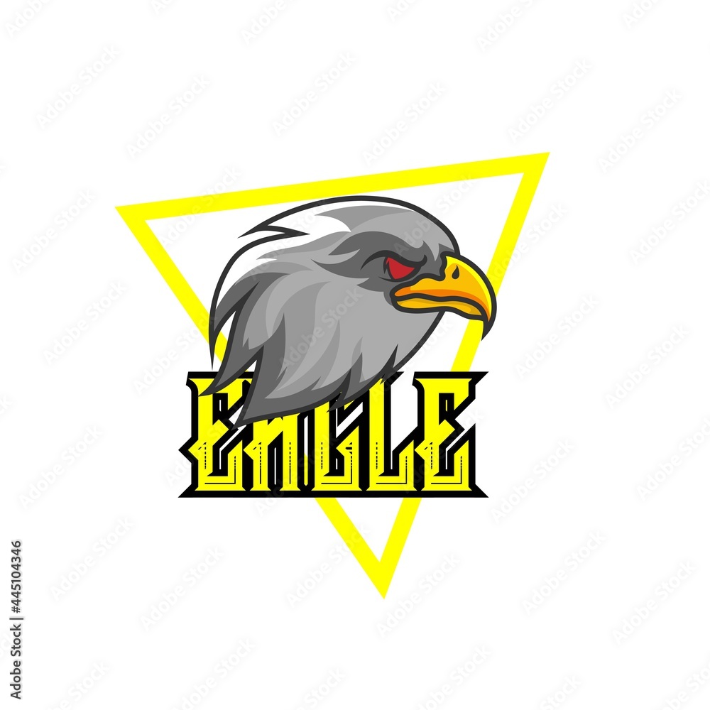 Logo animal emblem tournament eagle bird character esport. Mascot baseball  game. mascot and esport logo design. easy to edit and customize Stock  Vector | Adobe Stock