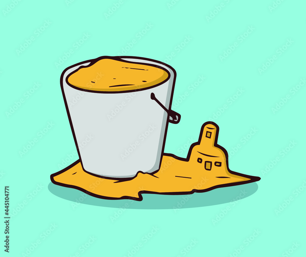 A bucket for making castles out of sand A bucket for making castles out of sand