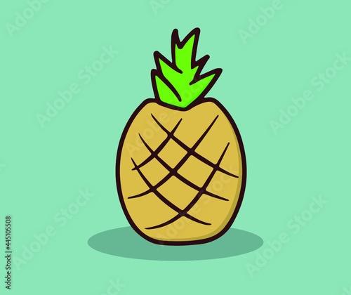 Fresh pineapple fruit this summer