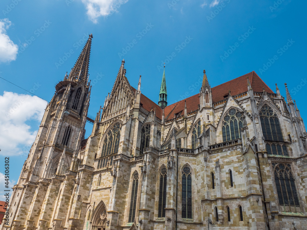 Fototapeta premium View of the beautiful old cathedral