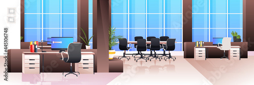 modern office interior empty no people cabinet room with furniture horizontal