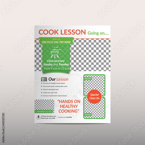 Cooking Class Flyer Template 