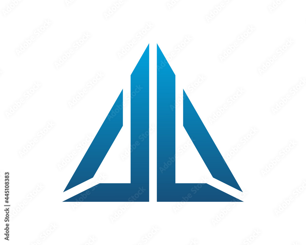 LL letter triangle logo template 1 LL letter triangle logo template 1