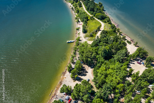 A natural park surrounded by the waters of the Ob and Berdi rivers. Berdsk, Western Siberia of Russia