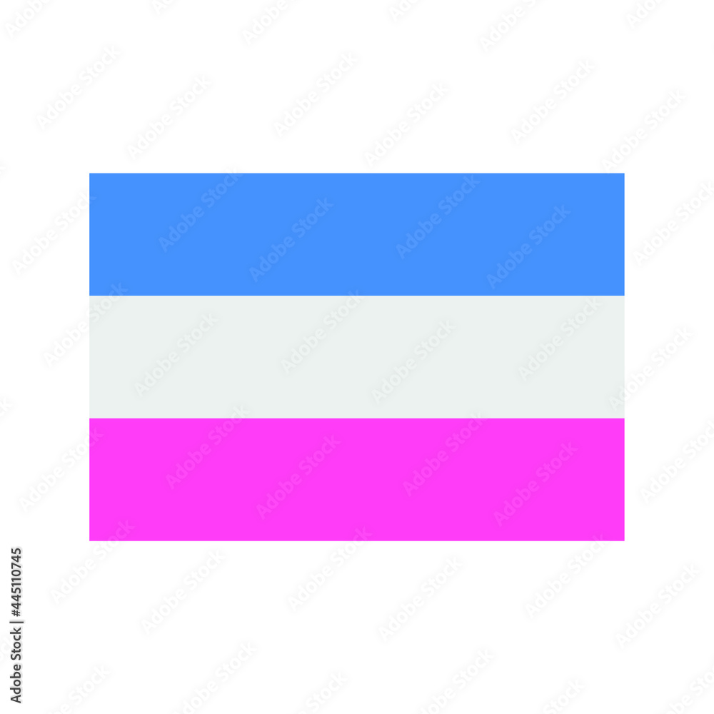 heterosexuality flag on white background