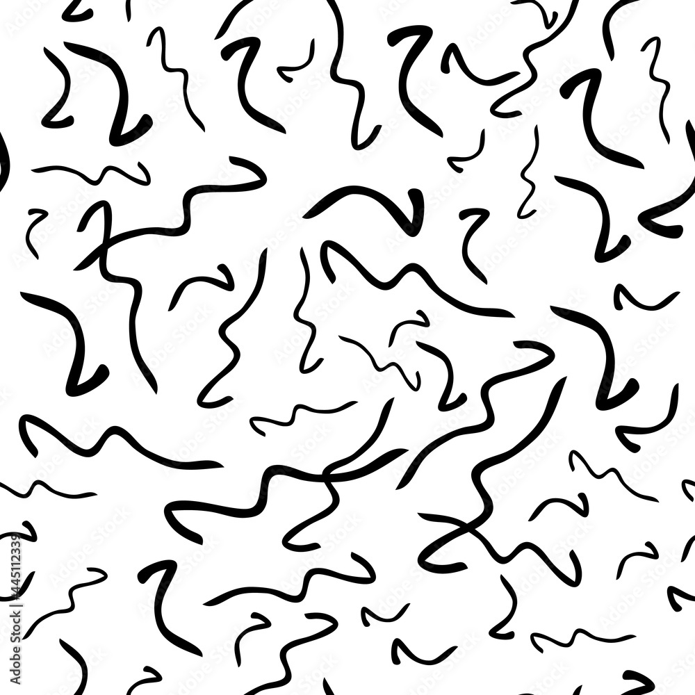 Seamless pattern with doodle wavy lines Seamless pattern with doodle wavy lines