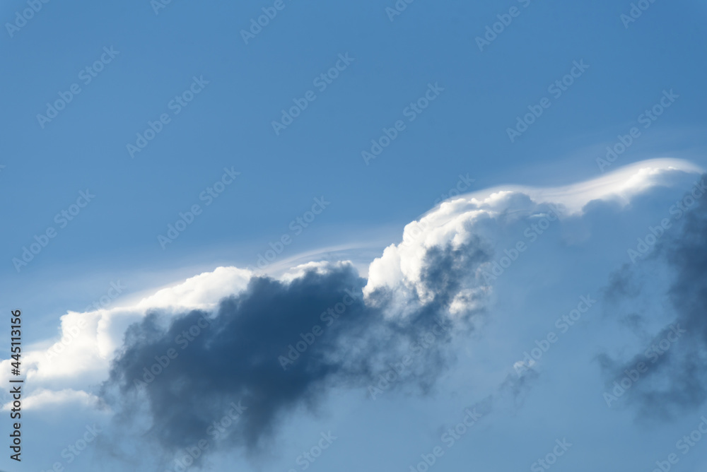 Beautiful Soft Clouds Abstract Blue Summer Background