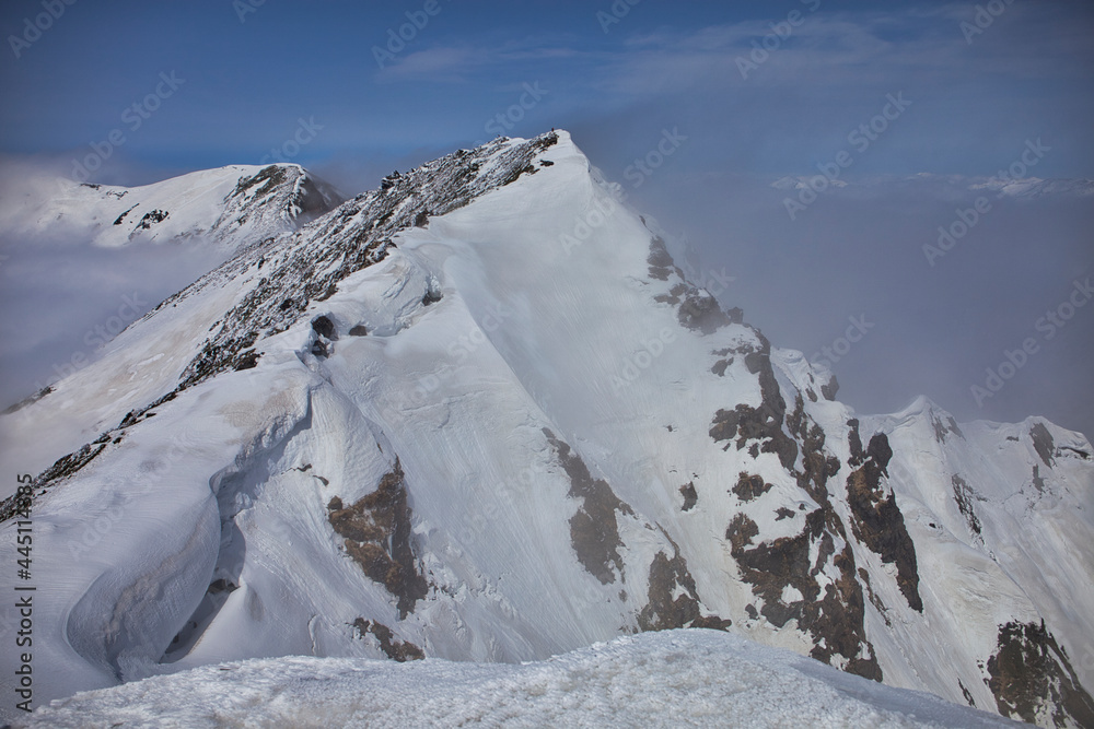 Obraz premium Mt.Tanigawa, mid winter 厳冬期の谷川岳登山