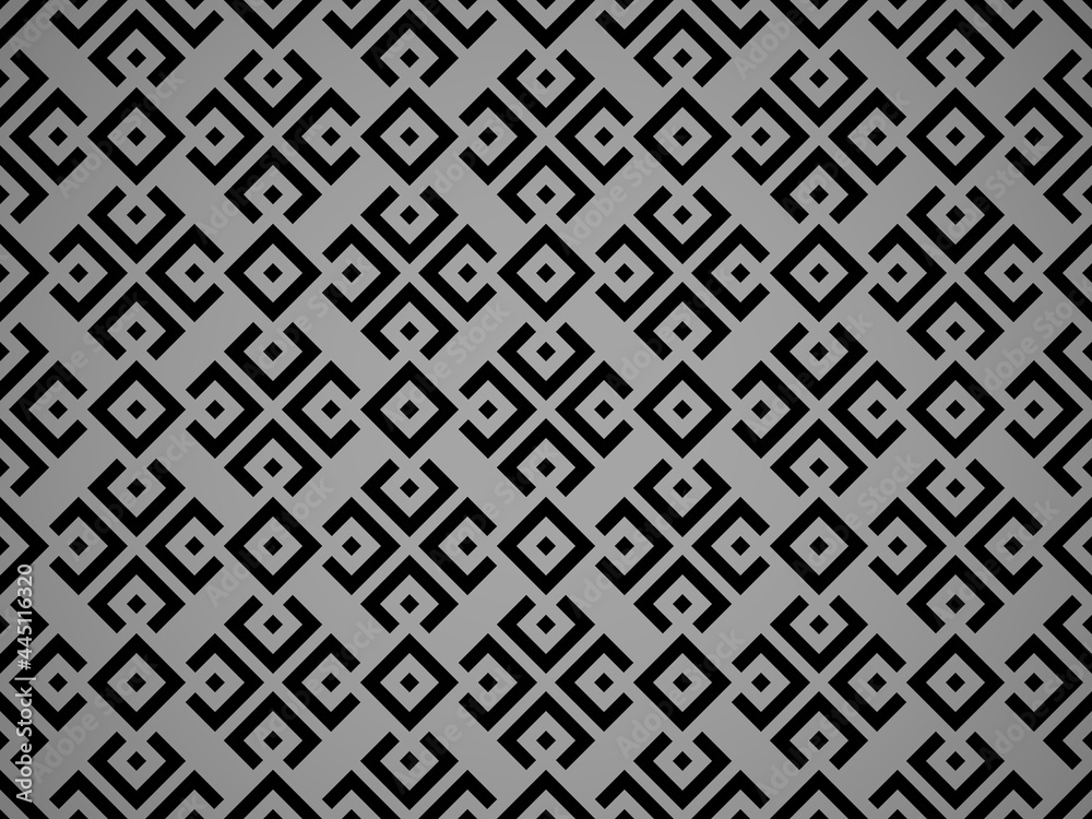 Abstract geometric pattern. A seamless vector background. Black and gray ornament. Graphic modern pattern. Simple lattice graphic design Abstract geometric pattern. A seamless vector background. Black and gray ornament. Graphic modern pattern. Simple lattice graphic design