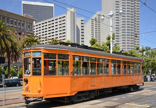Historische Strassenbahn in San Francisco, Kalifornien