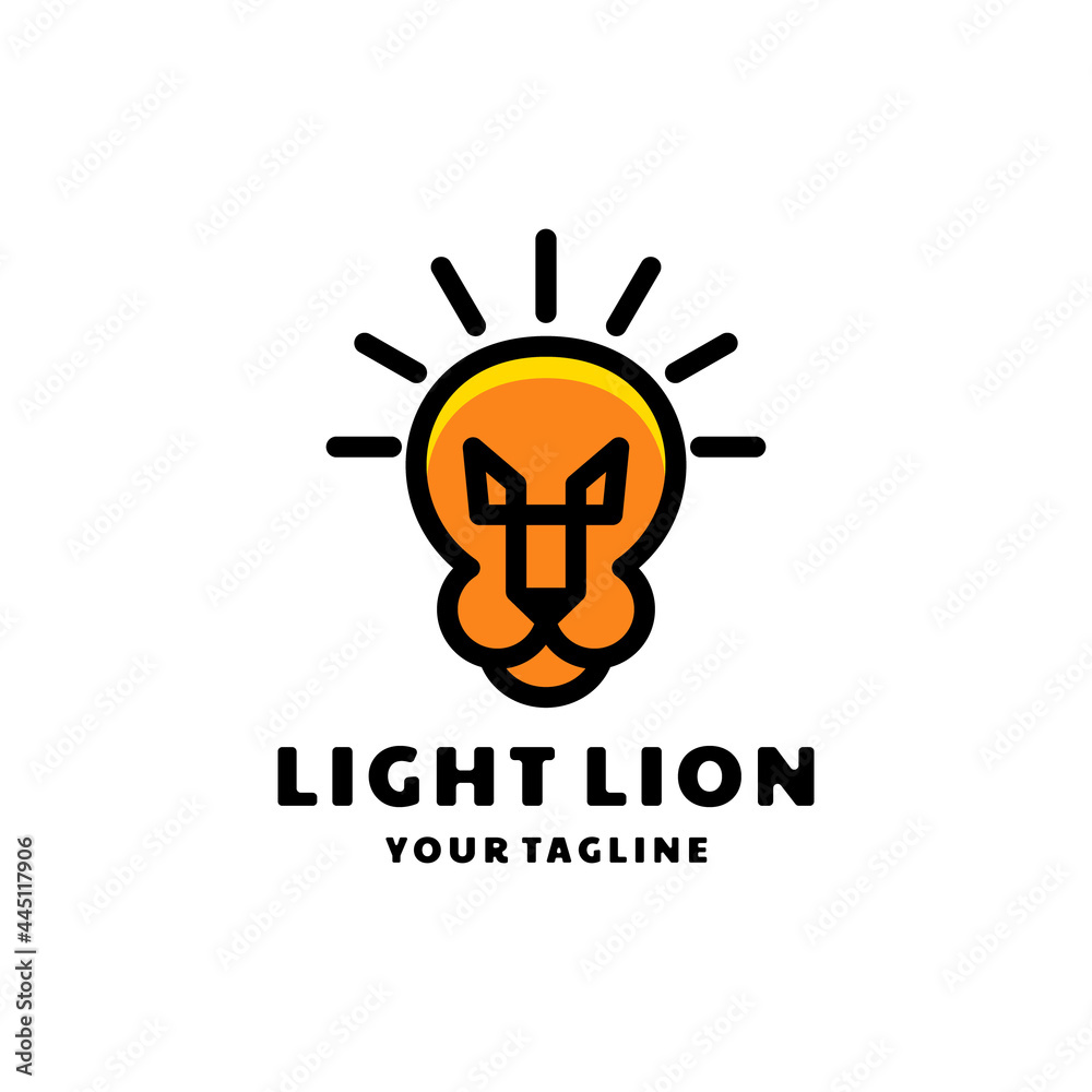 Double Meaning Logo Design Combination of Lamp Light and Skull
