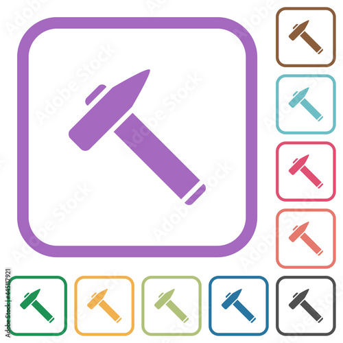 Old hammer simple icons
