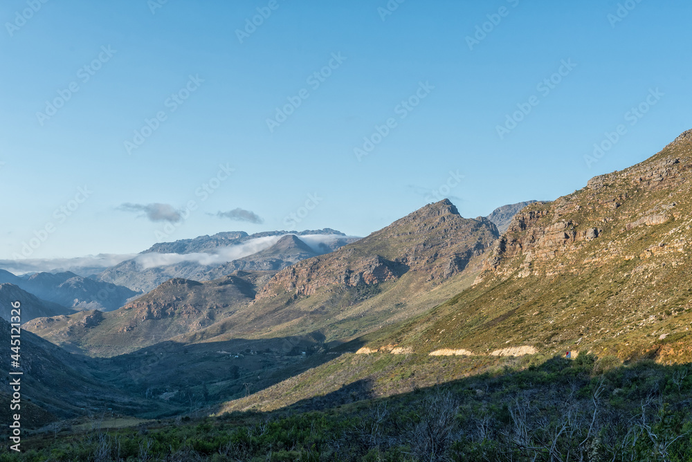 View of the Du Toitskloof Pass on the northern side
