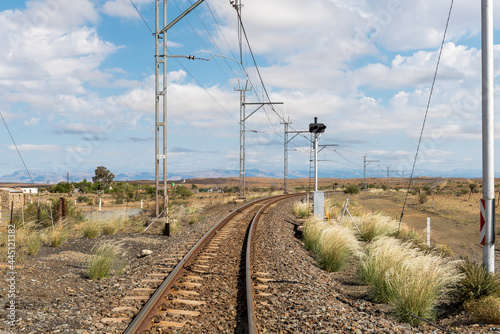 Railroad between Johannesburg and Cape Town at Prince Albert Road photo