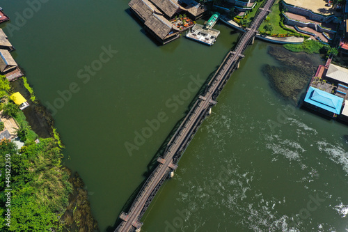 Bridge of the river kwai in Kanchanaburi, Thailand