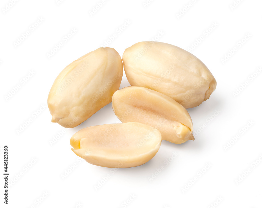 Peanuts are isolated. Peanuts on a white background. Peanuts are isolated. Peanuts on a white background.