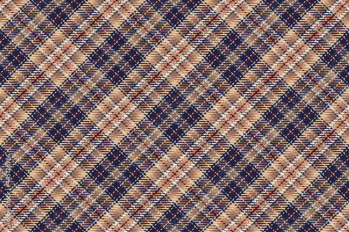 Seamless pattern of scottish tartan plaid. Repeatable background with check fabric texture. Vector backdrop striped textile print.