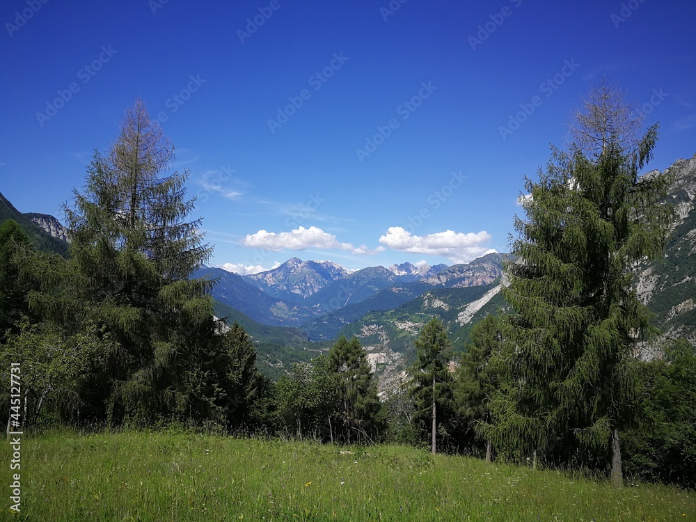 Veduta su Alpi Friulane