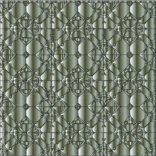  Silver metallic gradient with repeat Pattern . Abstract metallic background.