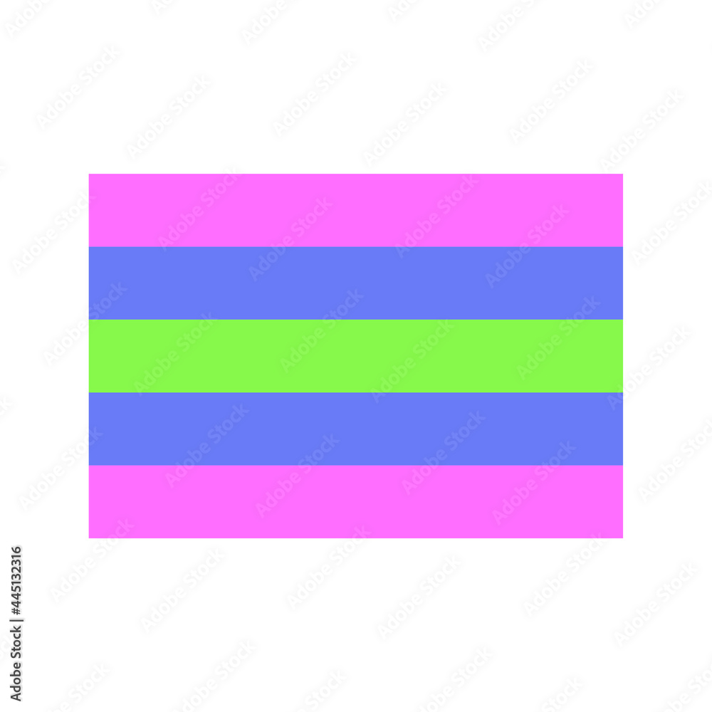 sexual orientation banner, trigender on white background sexual orientation banner, trigender on white background