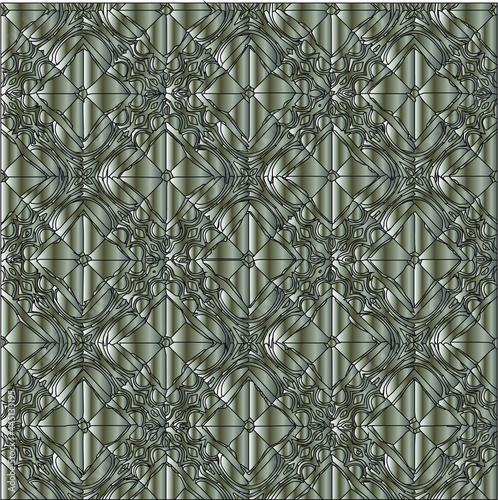 Silver metallic gradient with repeat Pattern . Abstract metallic background.