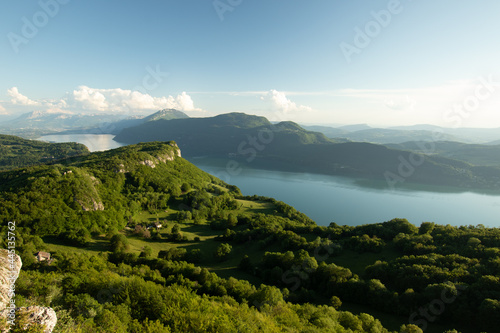 Lac du bourget depuis le col du sapenay