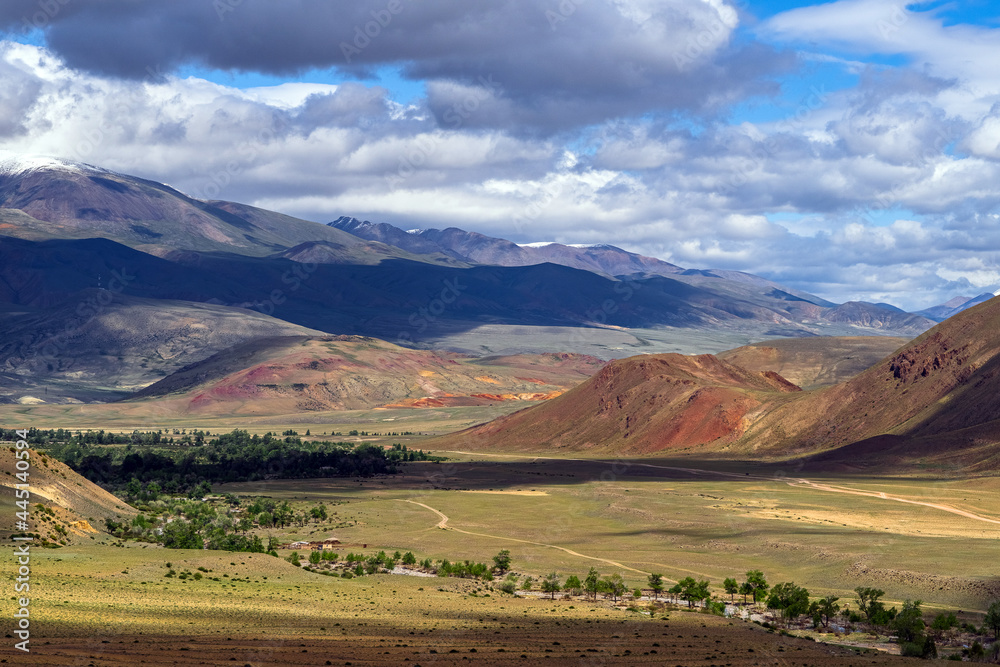 Fototapeta premium landscape with mountains and clouds