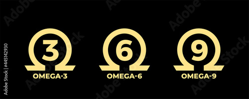 Omega 3 Source vector round badge logo icon