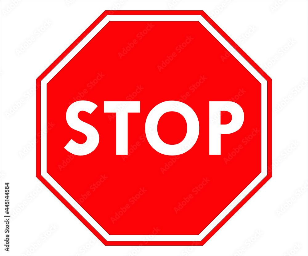 stop sign isolated on white background stop sign isolated on white background