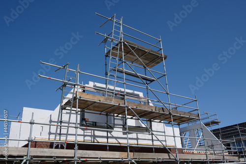 Construction of a detached house in Swifterbant, Flevoland Province, The Netherlands